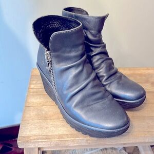 Fly London wedge bootie